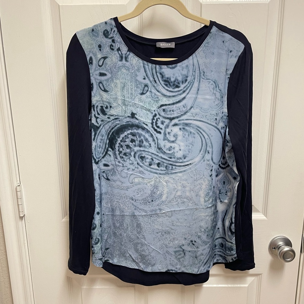 Basler Abstract Pattern Blouse - image 1